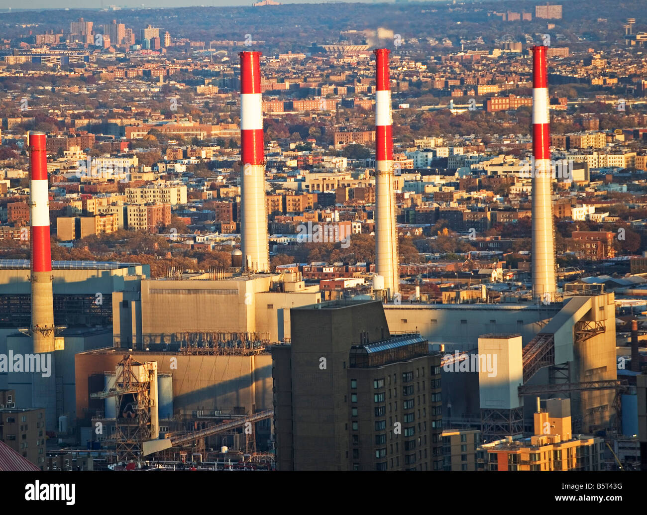 Atmosphere, Chimney, Chimneys, Chimneystack, Company, Danger, emission, emissions, Emitting, Energy, plant, Environment, Factory Stock Photo