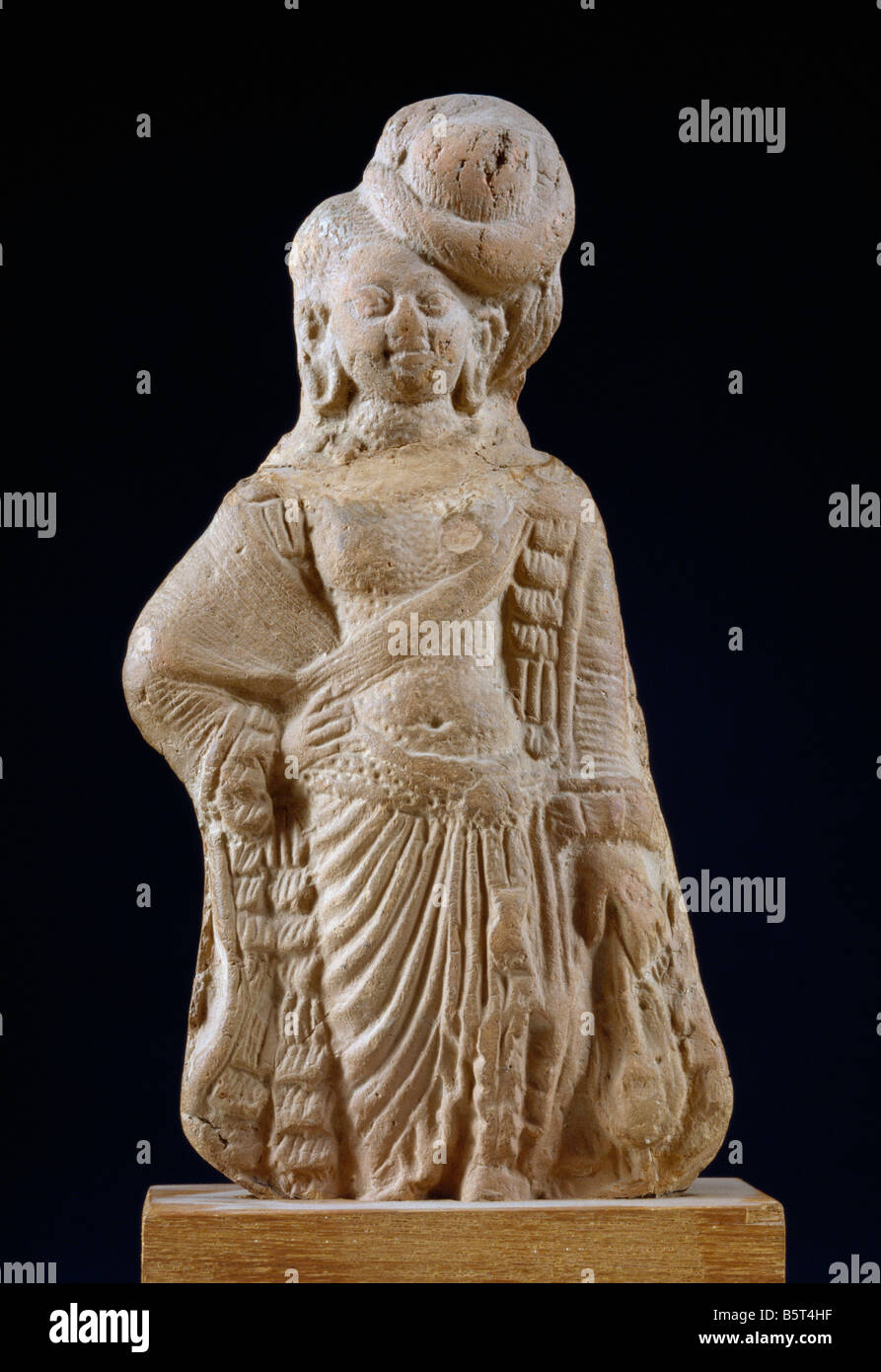 Yaksha terracotta. Early Indian sculpure. 2nd century BC from Ahuhchatra (??). National Museum of New Delhi India 62.252 Stock Photo