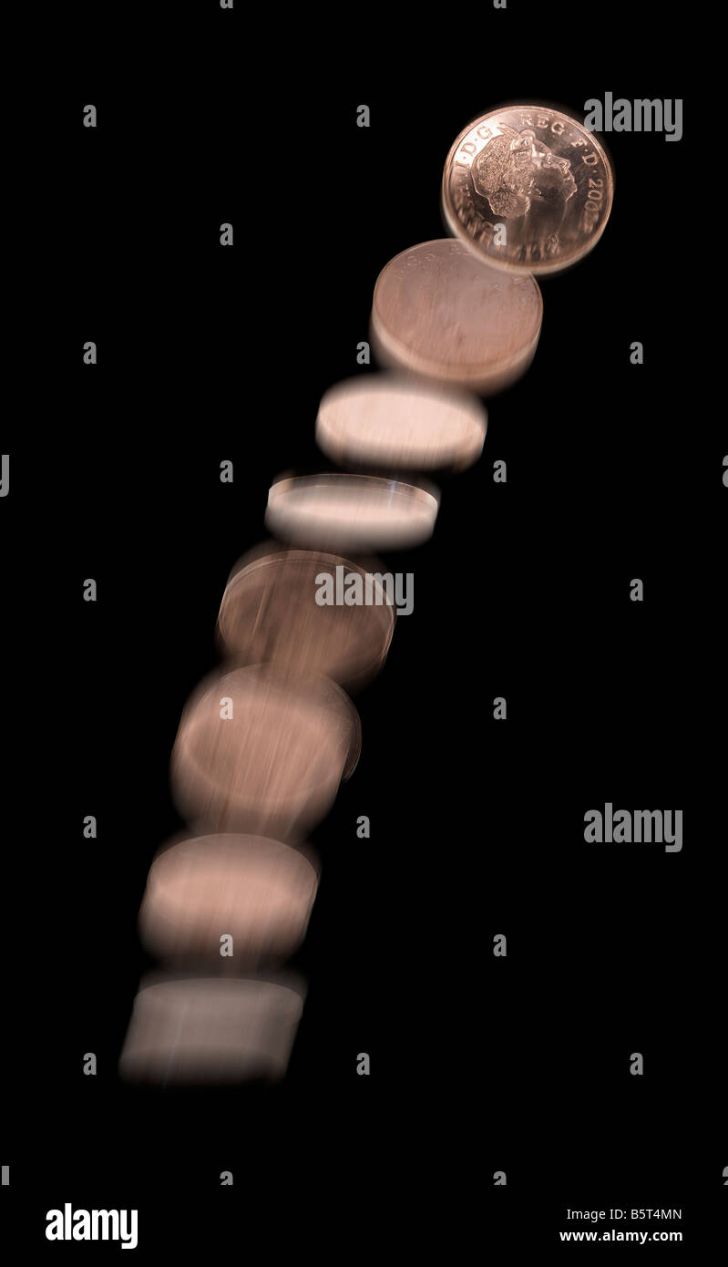 toss of a coin Stock Photo Alamy