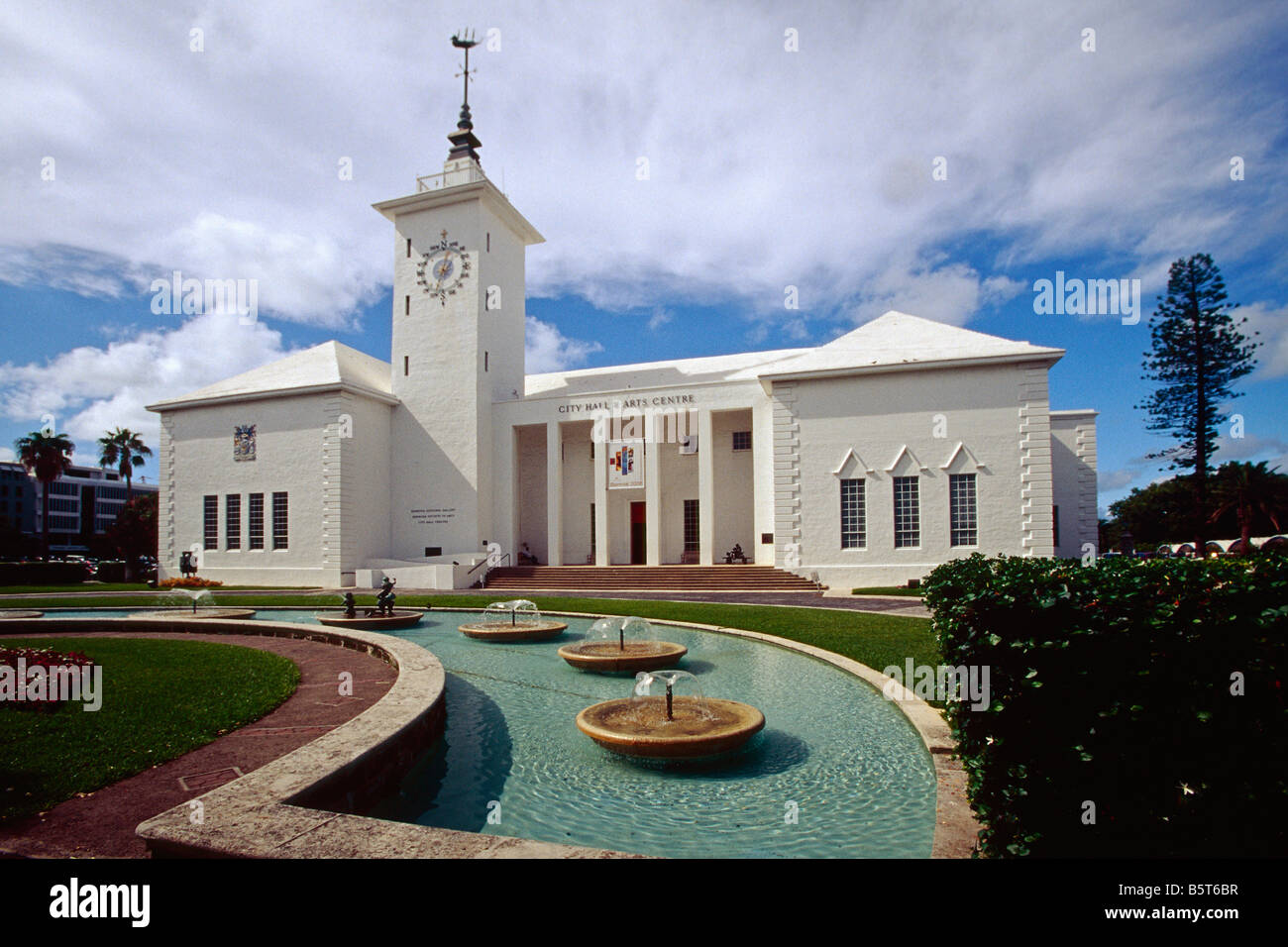 Front View Of The Hamilton City Hall And Art Center Hamilton Bermuda Stock Photo Alamy