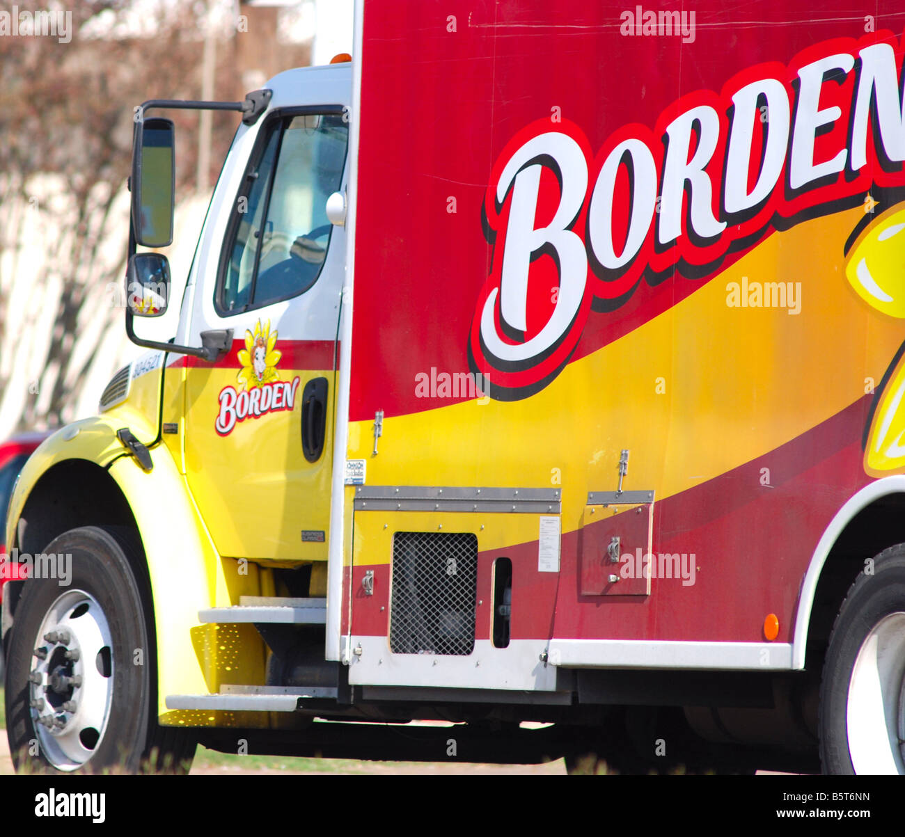 Borden Milk Truck Stock Photo Alamy