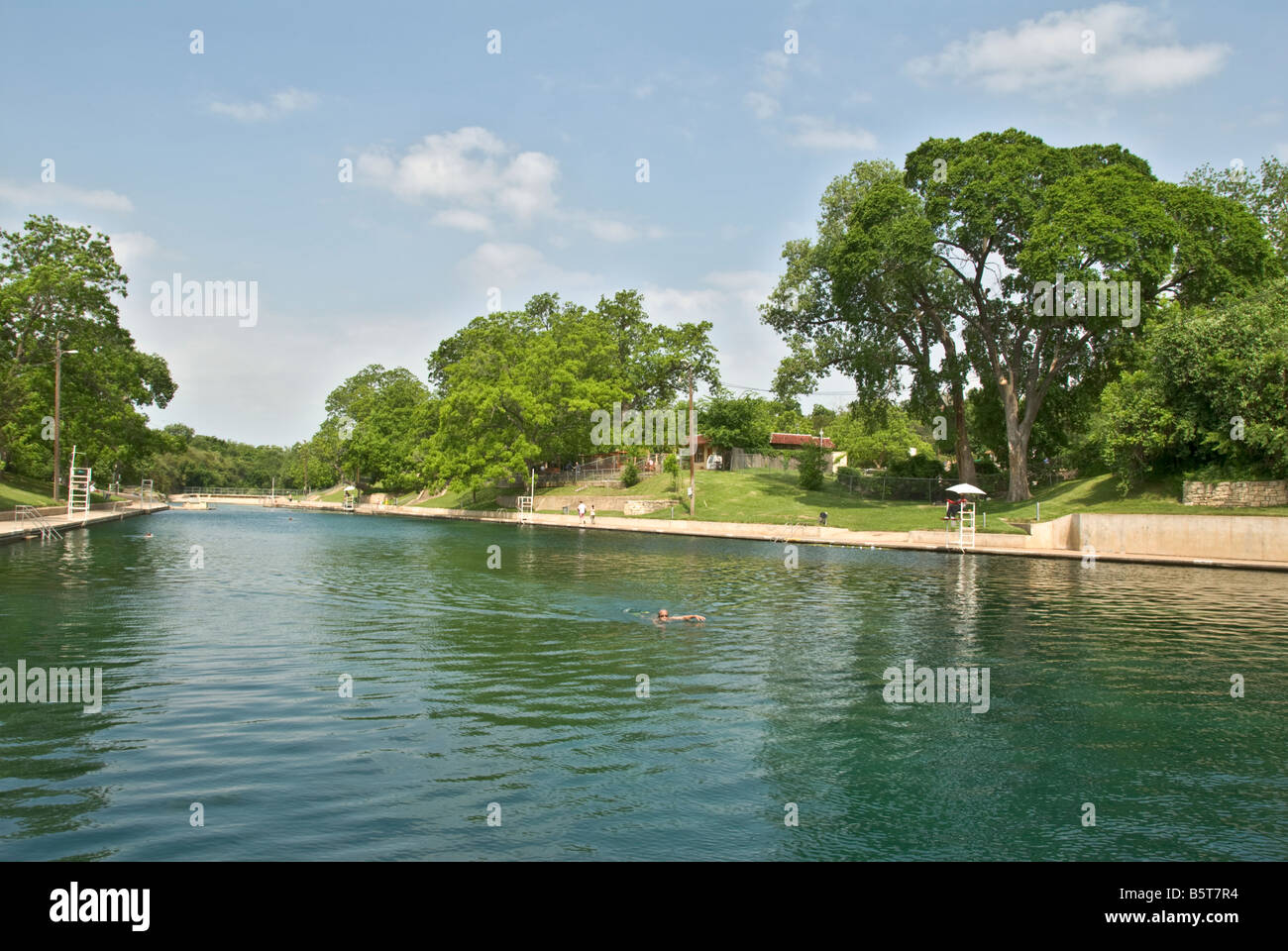 Texas Hill Country Austin Zilker Park Barton Springs Pool fed from
