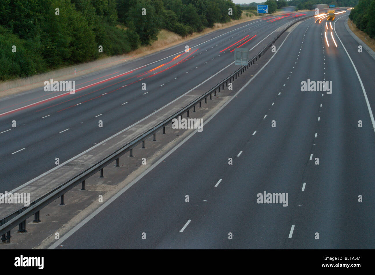 Light trails from motorway hi-res stock photography and images - Alamy