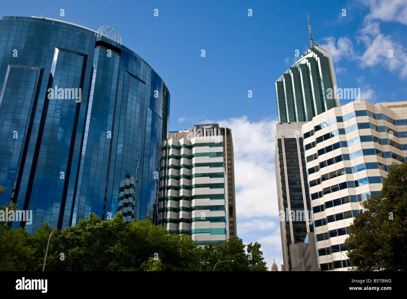 Perth Central Business District Stock Photo Alamy
