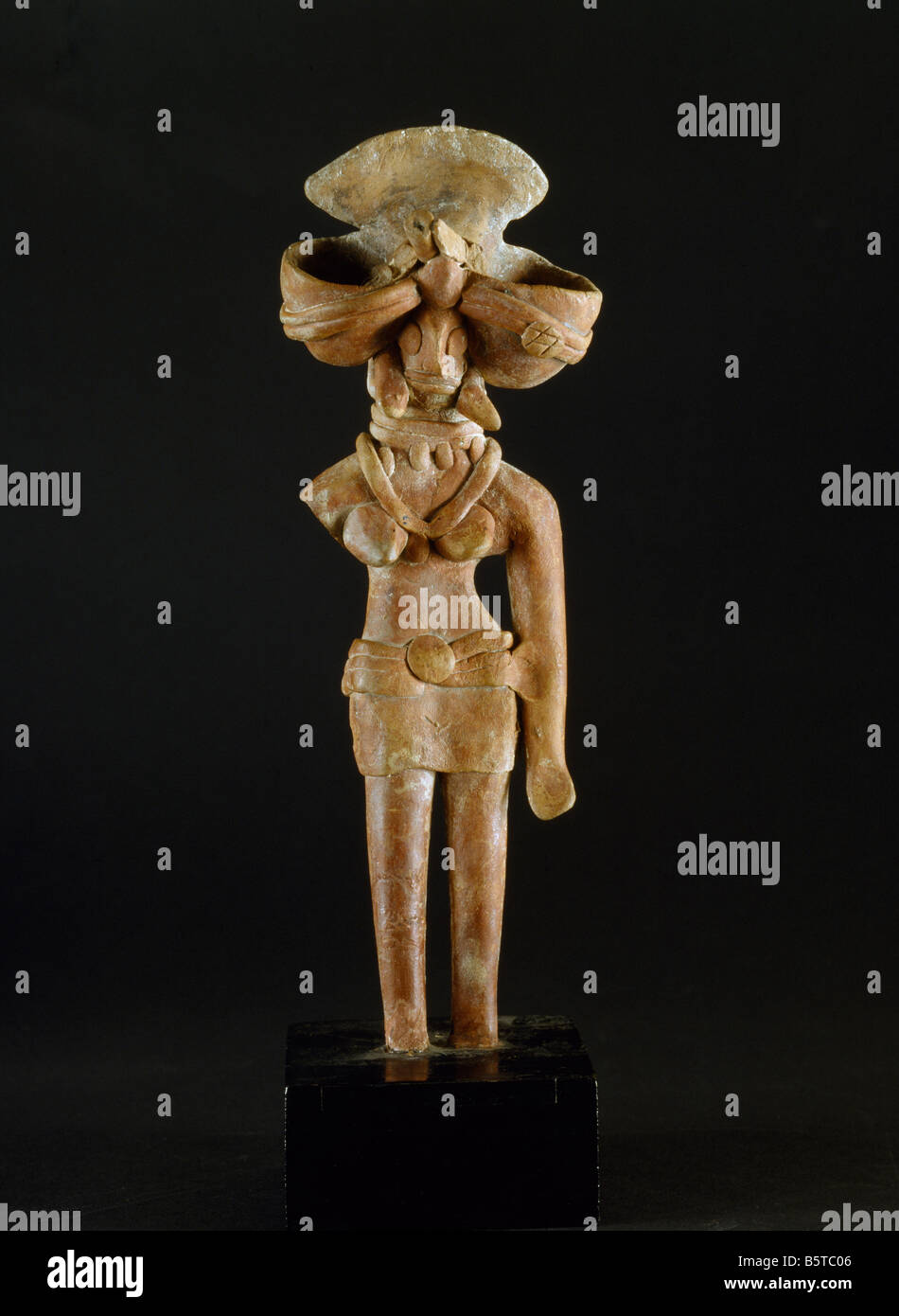 Mother goddess from the Indus Valley civilisation National Museum of New Delh Stock Photo