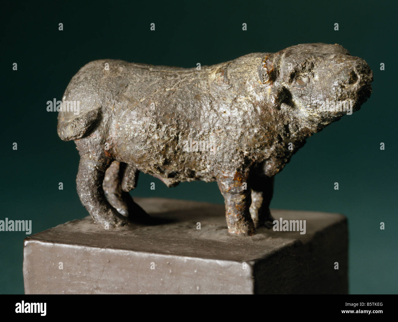 Buffalo in bronze Harappan c. 23001750bc from Mohan Jodaro Sind Pakistan. National Museum of