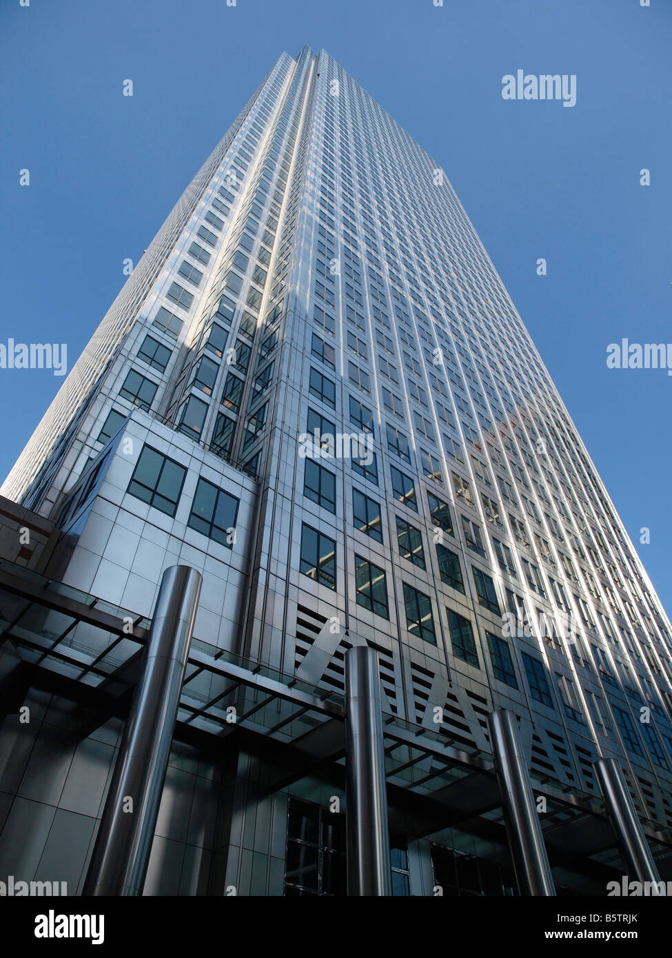 Canary Wharf Tower, 1 Canada Square London England Stock Photo