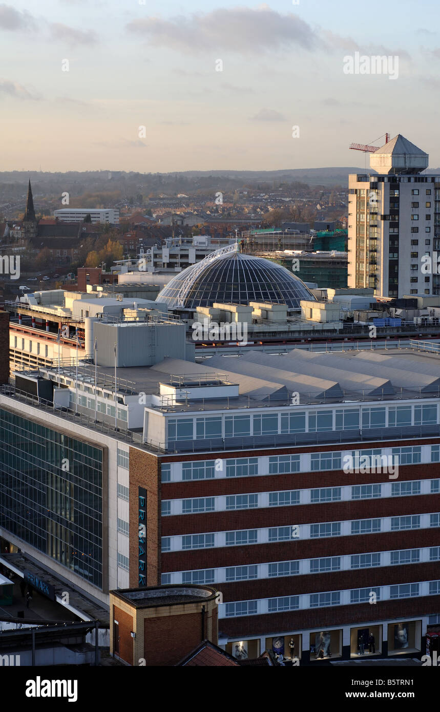 View from tower of Coventry Cathedral, West Midlands, England, UK Stock Photo