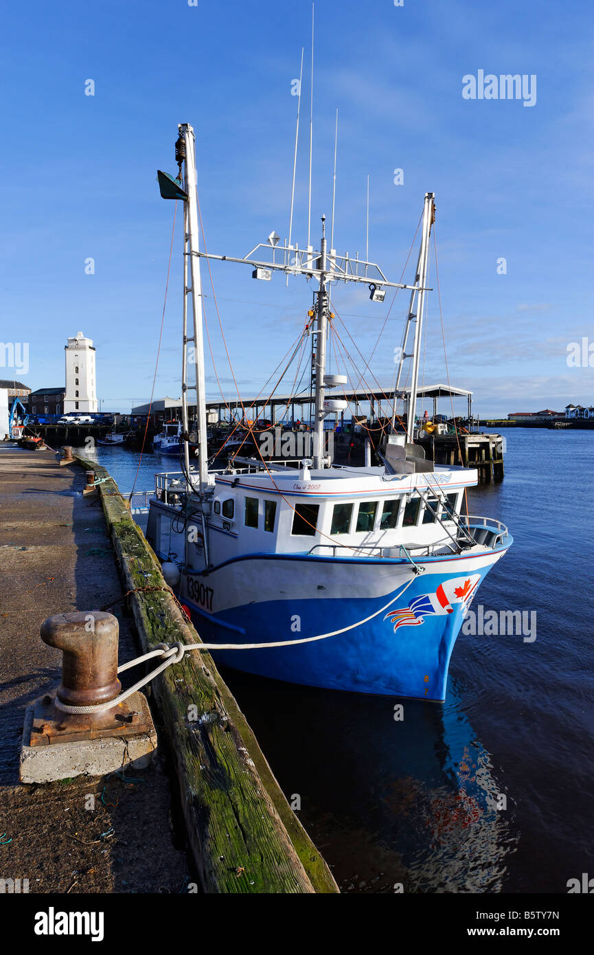 Fishing boat at Fish Quay North Shields Stock Photo Alamy