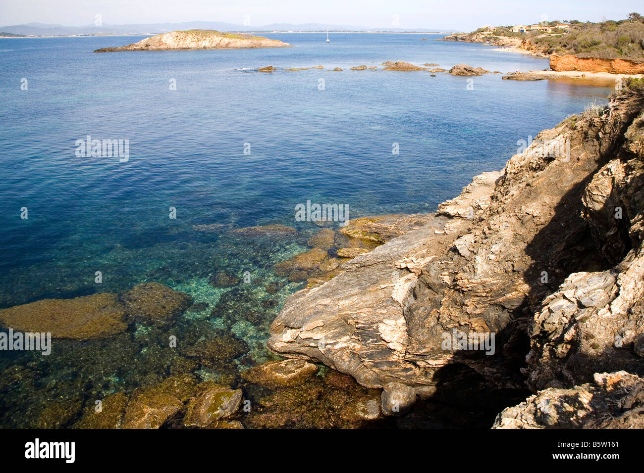 Porquerolles island  Port-Cros national park  Hyï¿½res  France  Europe Stock Photo