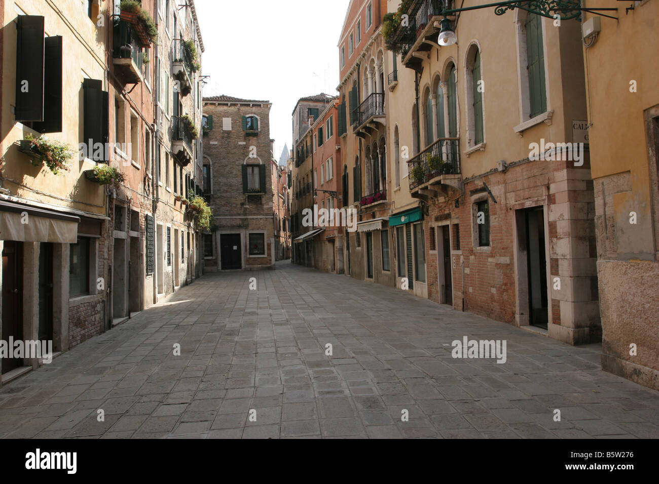 Foreshortening Venice Italy Stock Photo Alamy