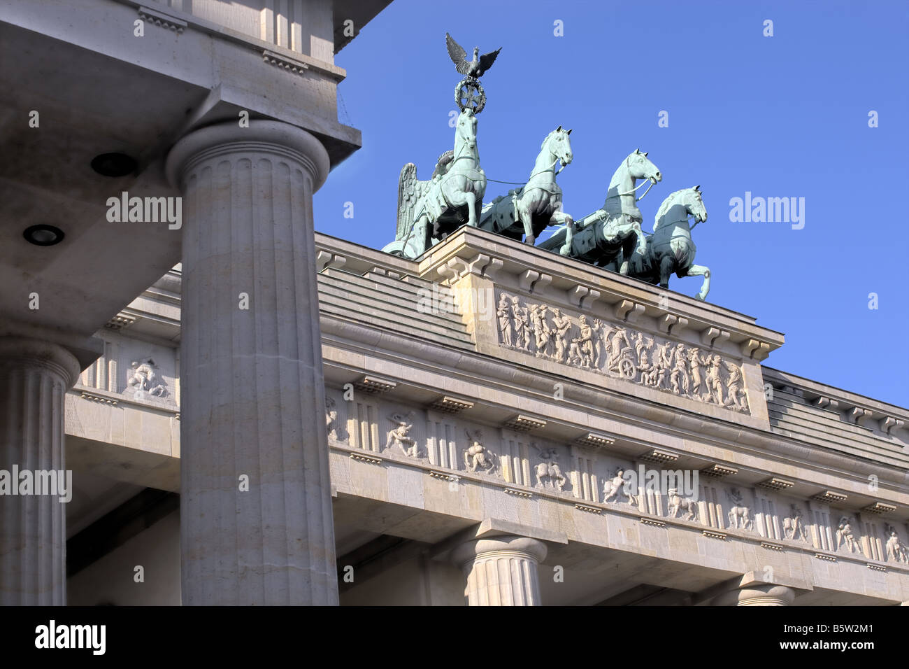Brandenburg Gate, Berlin - Brandenburger Tor Stock Photo