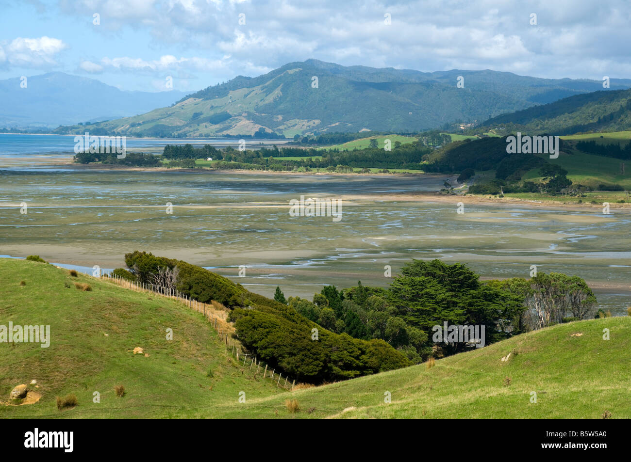 Golden Bay, near Cape Farewell, South Island, New Zealand Stock Photo