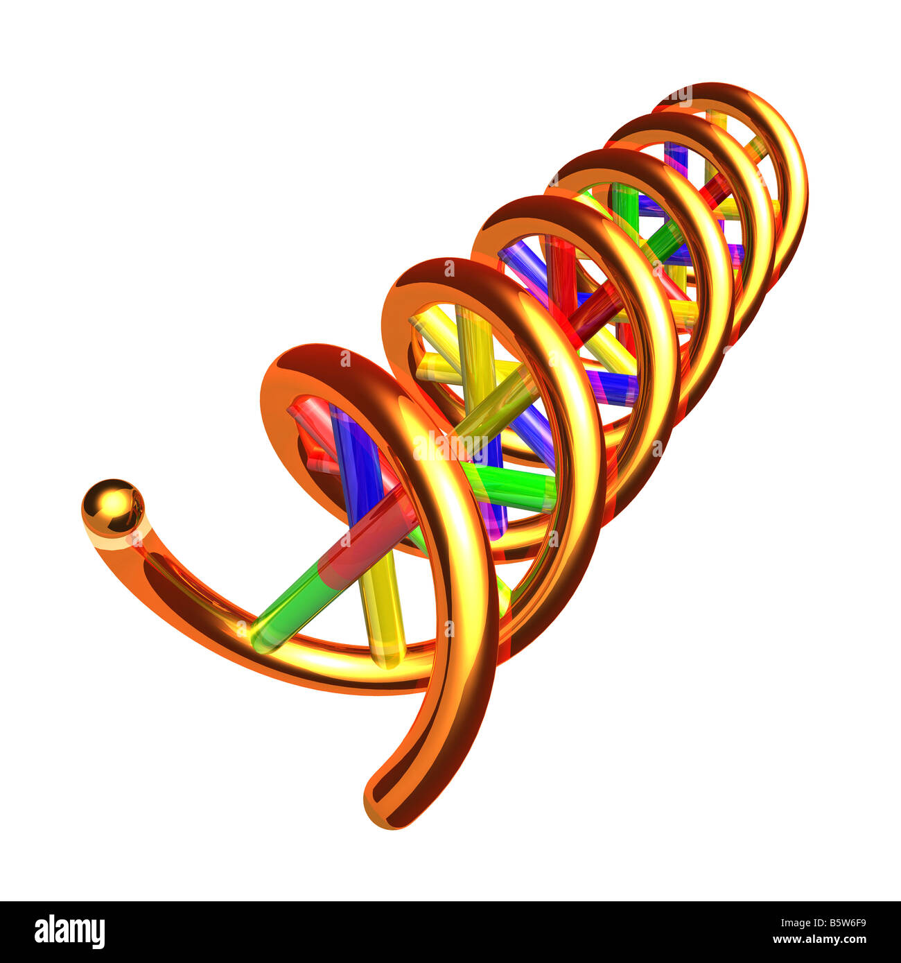 Double helix dna single hi-res stock photography and images - Alamy