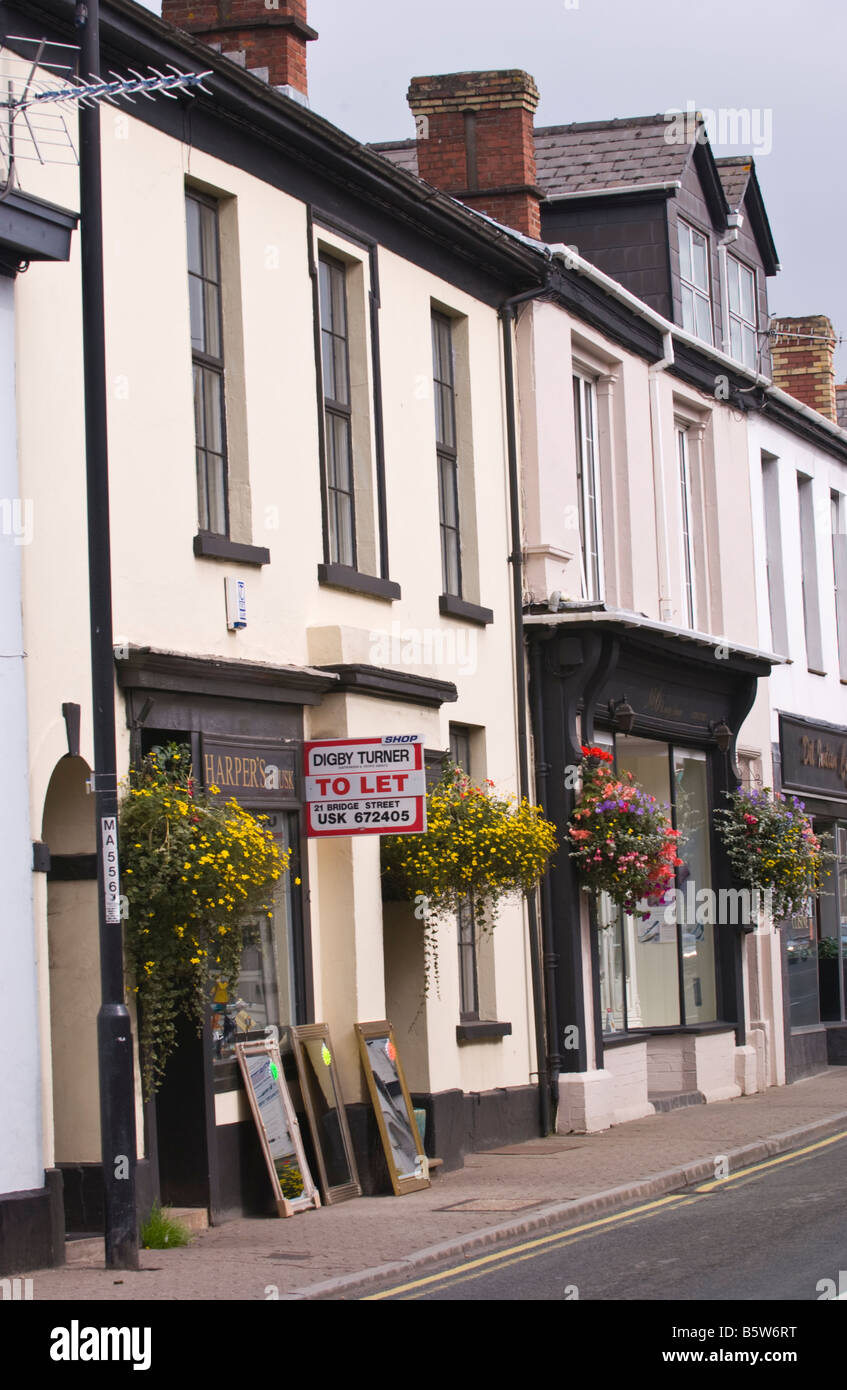 Shops TO LET in rural market town UK Stock Photo