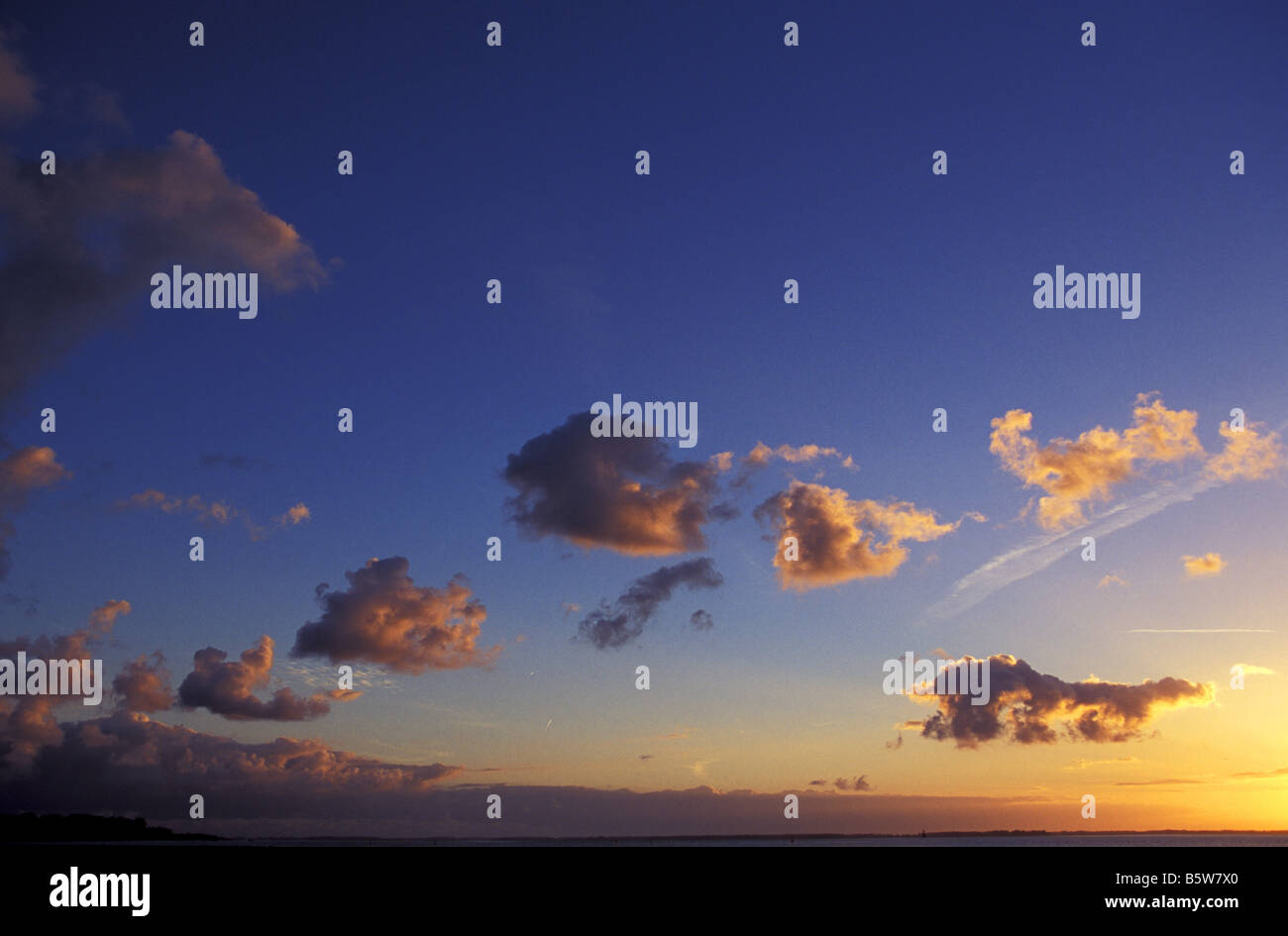 clouds - sunset Stock Photo - Alamy