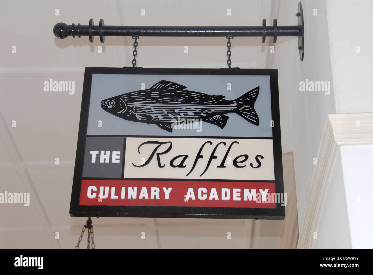 Raffles logo hi-res stock photography and images - Alamy