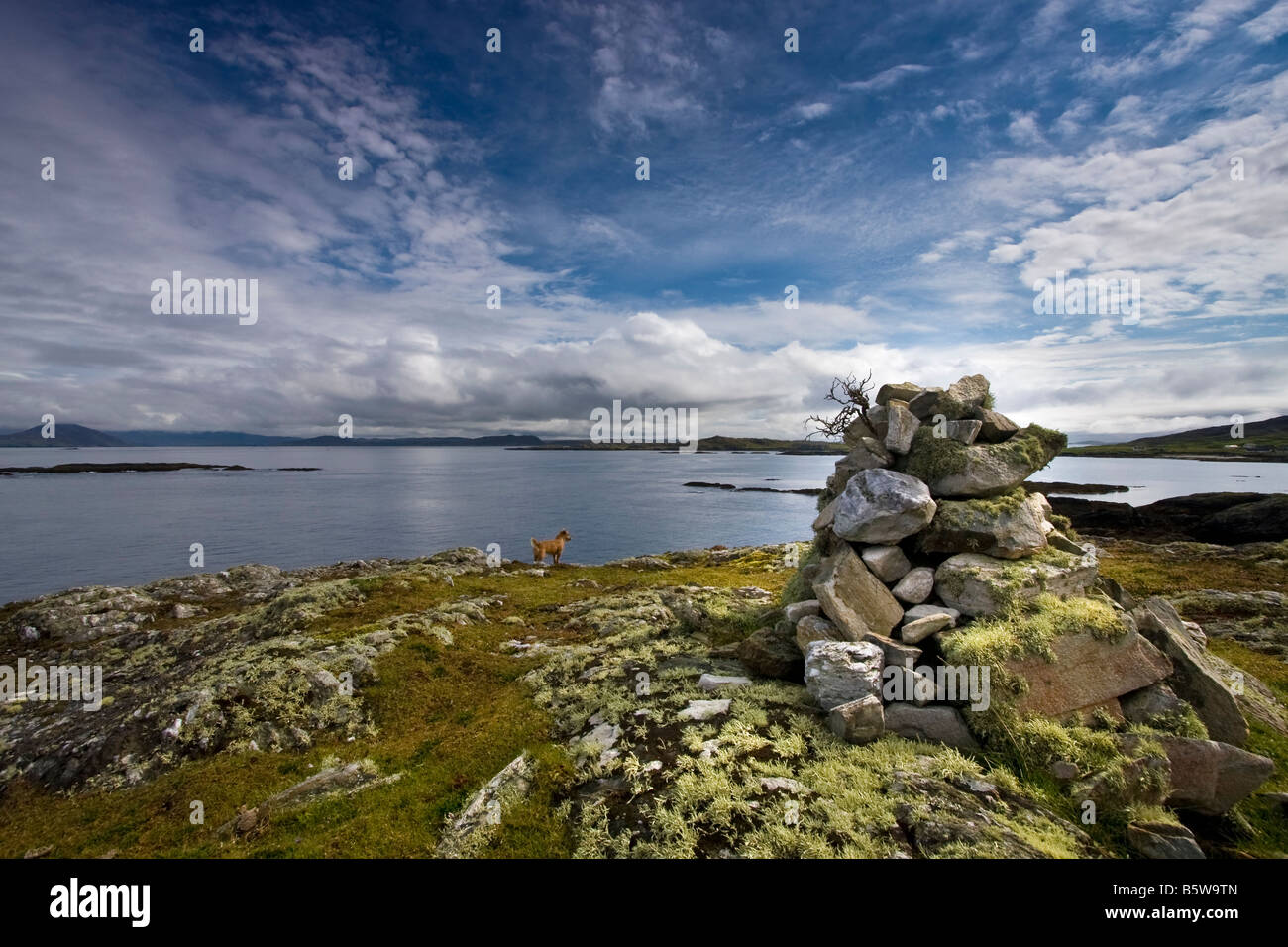 landscape seascape of Inishbofin Island on the west coast of Ireland
