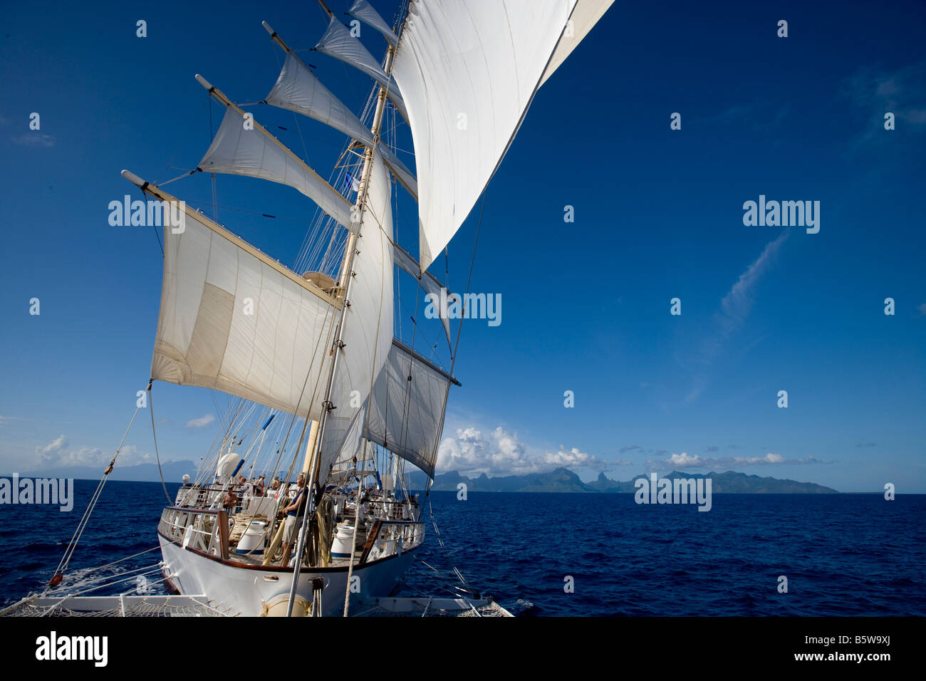 Sailing Ship under Sail Stock Photo Alamy