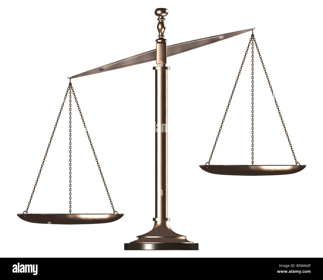Biased weight scales Stock Photo