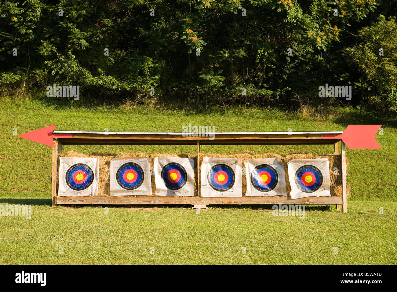 bow-and-arrow-targets-stock-photo-alamy