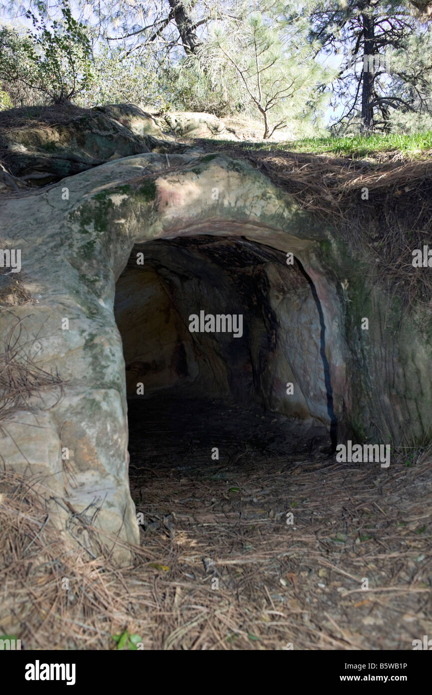 Cave entrance Stock Photo