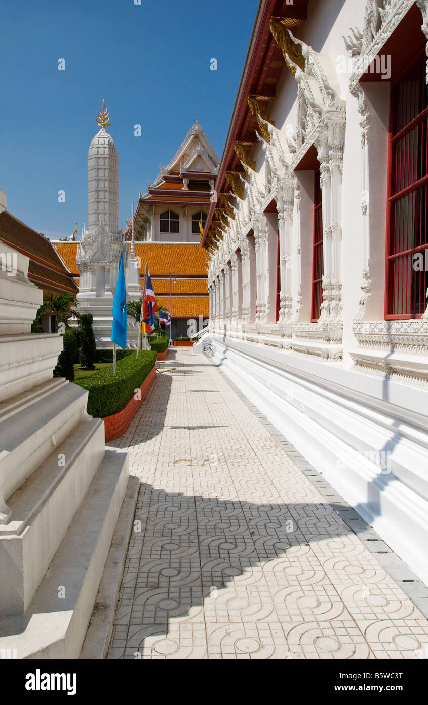 Wat Mahathat Yuwaratharangsarit Ratchaworamahawihan near Sanam Luang in Bangkok Thailand Stock Photo