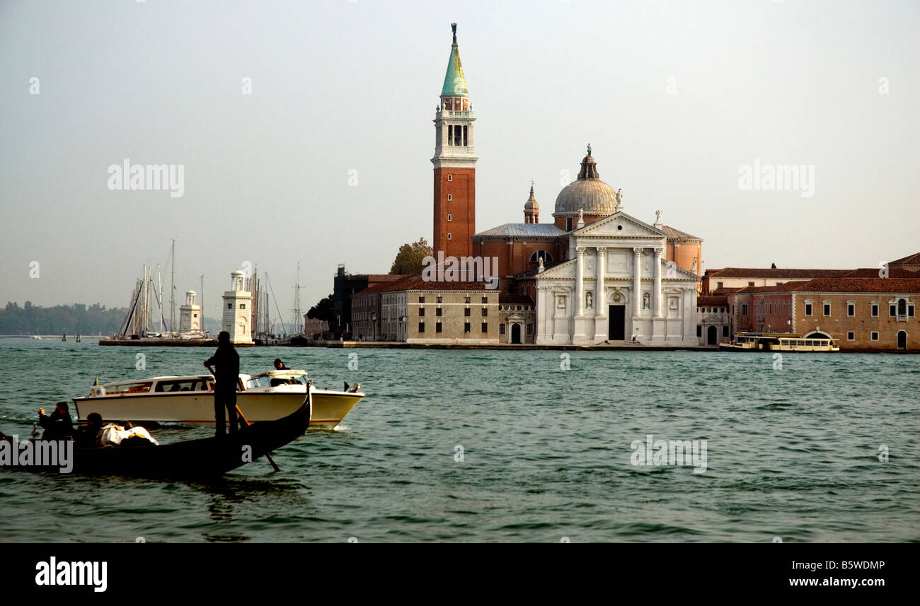 The Lagoon at Venice Looking at Venice Stock Photo - Alamy