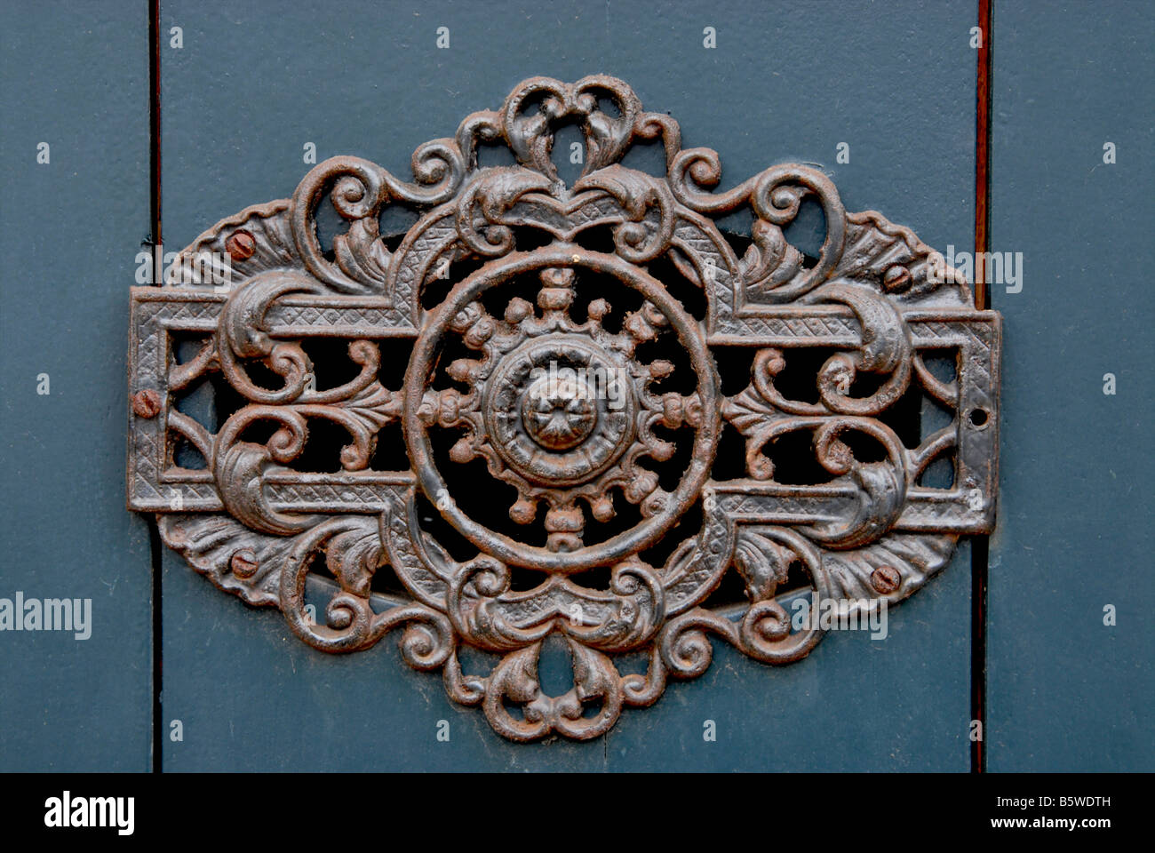 A Fancy Peeping Hole In A Front Door Of The Beguinage In