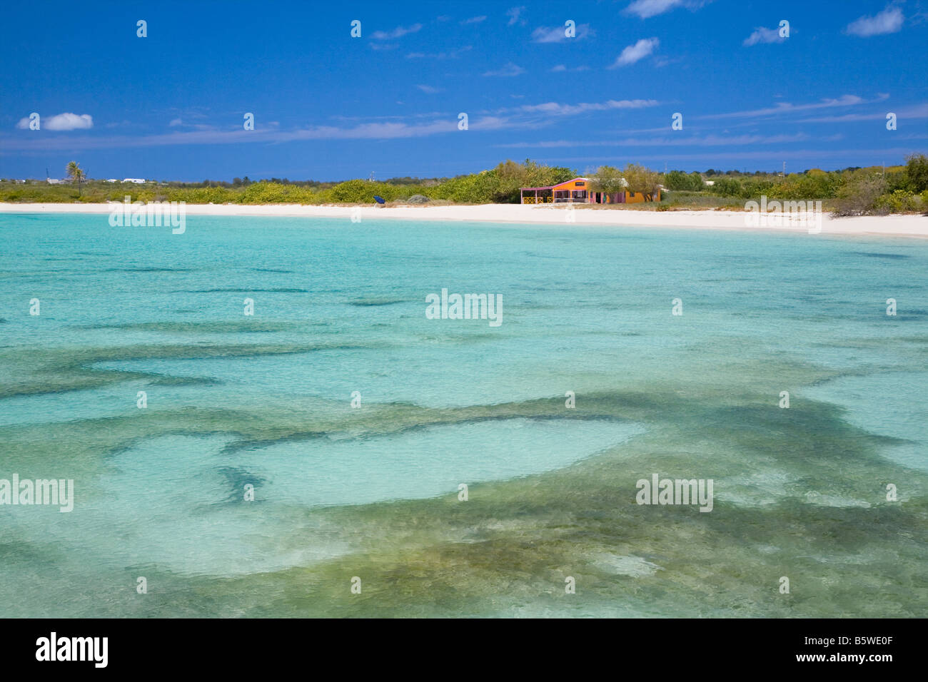 Cove Bay on the caribbean island of Anguilla in the British West Indies Stock Photo