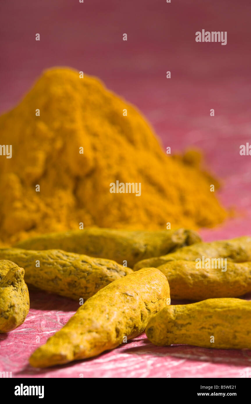 Closeup of roots of turmeric Stock Photo Alamy