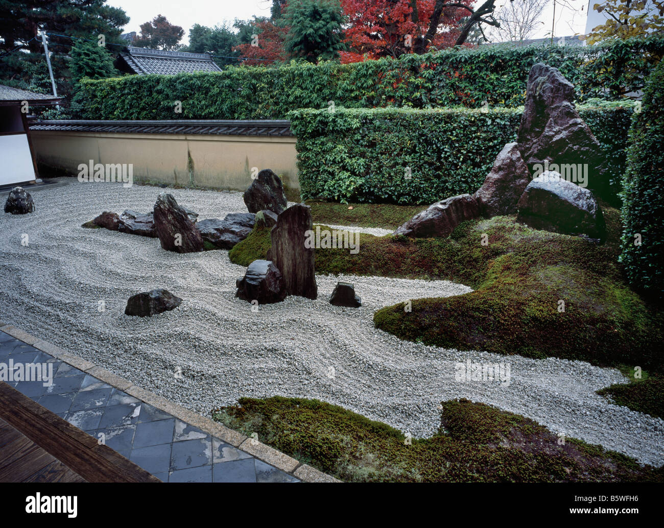 Zuiho-In Daitokuji Kyoto - Zen Garden Stock Photo