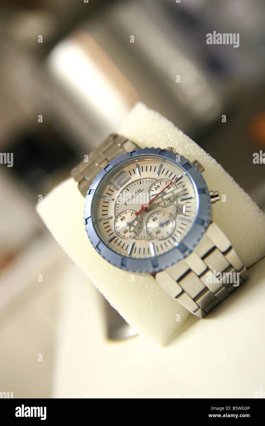 Fossil Watch, Man Accessories Stock Photo - Alamy