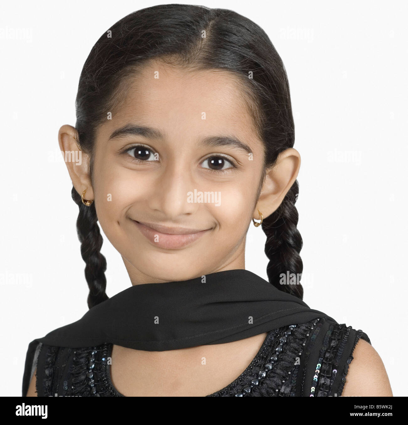 Portrait of a girl smiling Stock Photo - Alamy