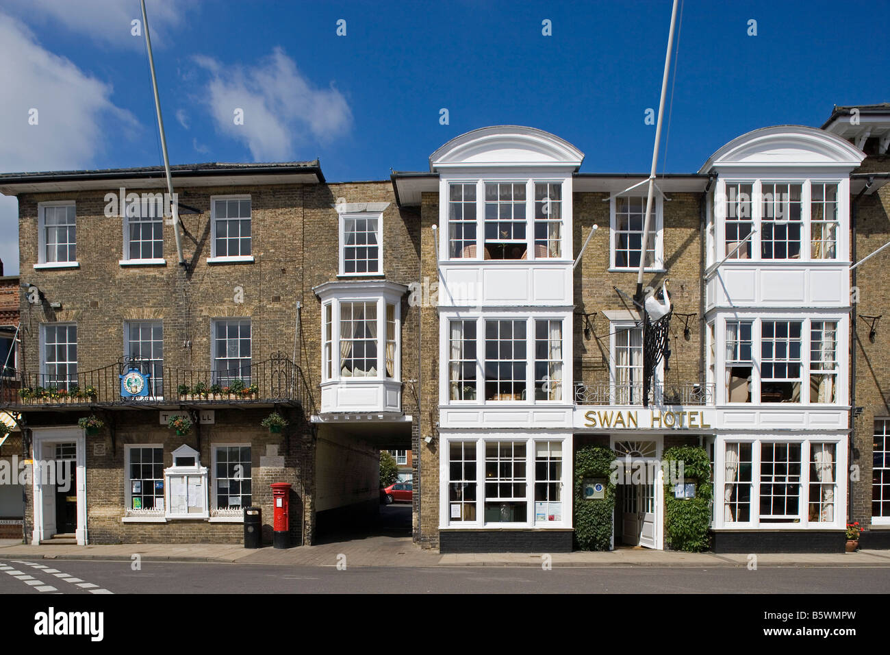 Southwold Town center Typical houses Suffolk Stock Photo Alamy