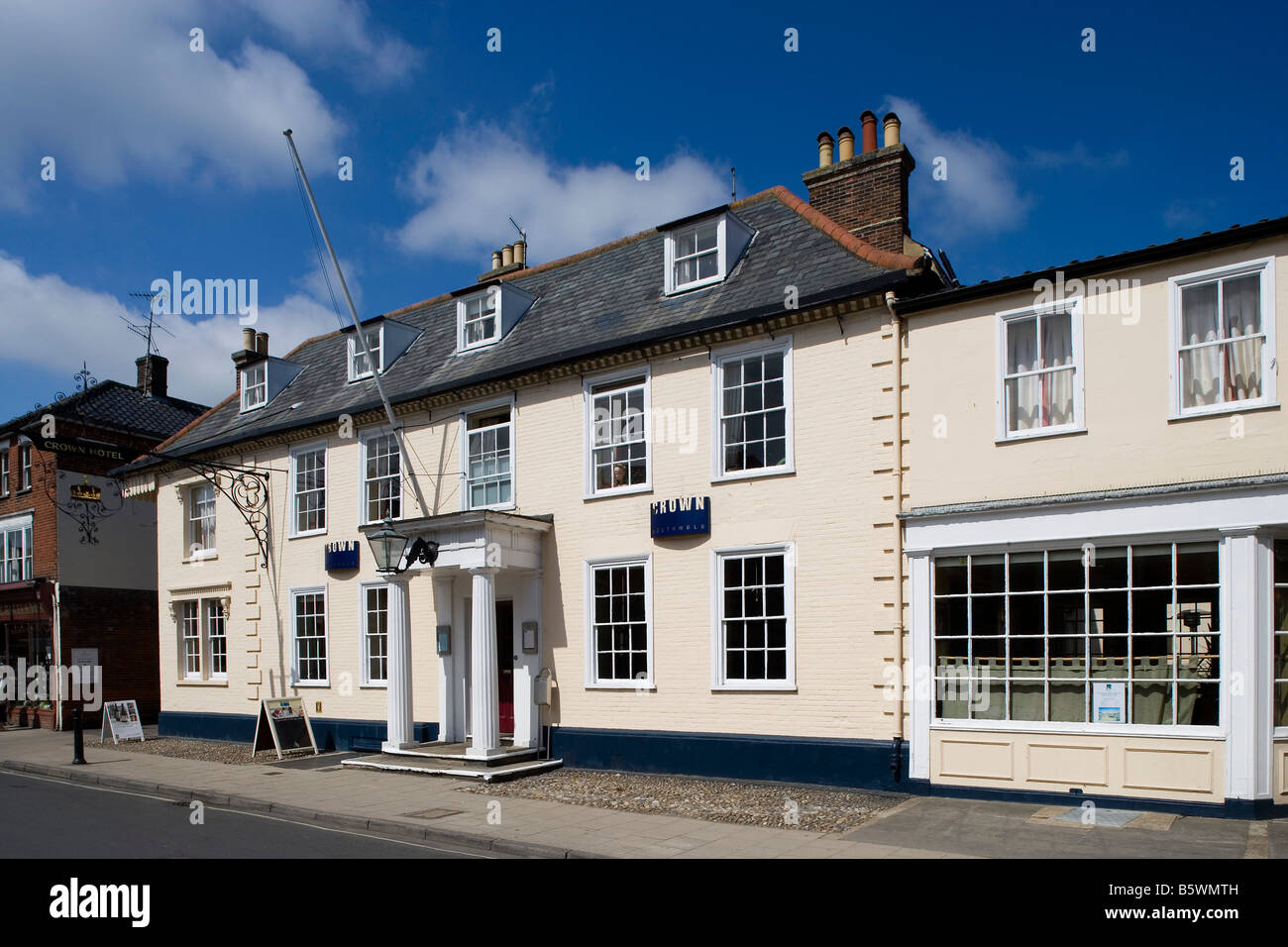 Southwold Town center Typical houses Suffolk Stock Photo Alamy