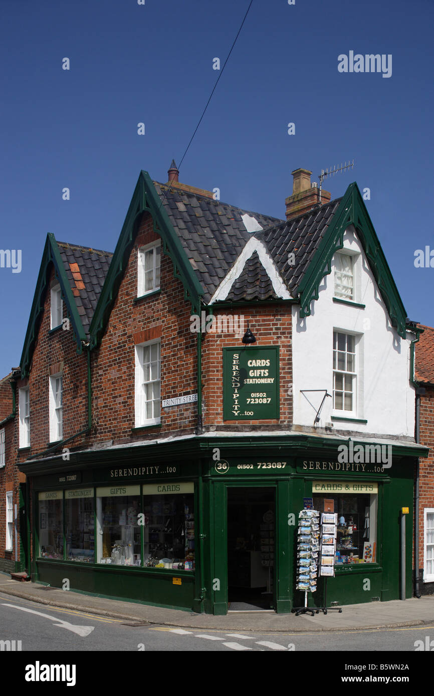 Southwold Town center Typical houses Suffolk UK Stock Photo Alamy
