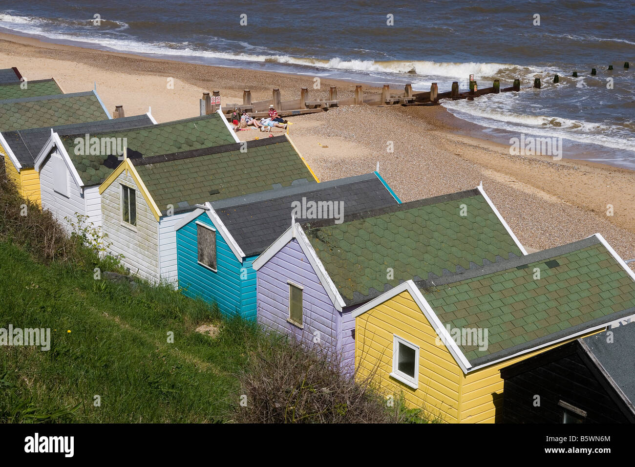 Southwold North Sea Beach Beach Cottages Beach Huts Suffolk Uk