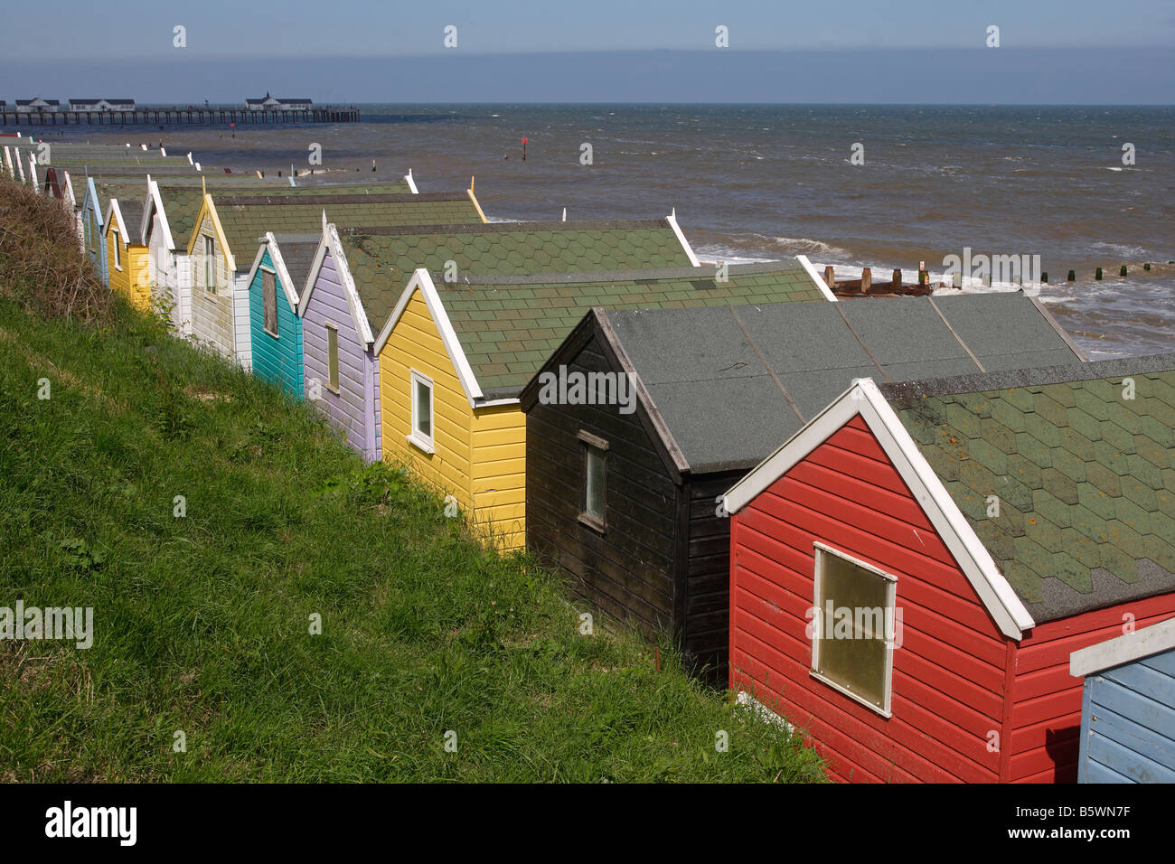 Southwold North Sea Beach Beach Cottages Beach Huts Suffolk Uk
