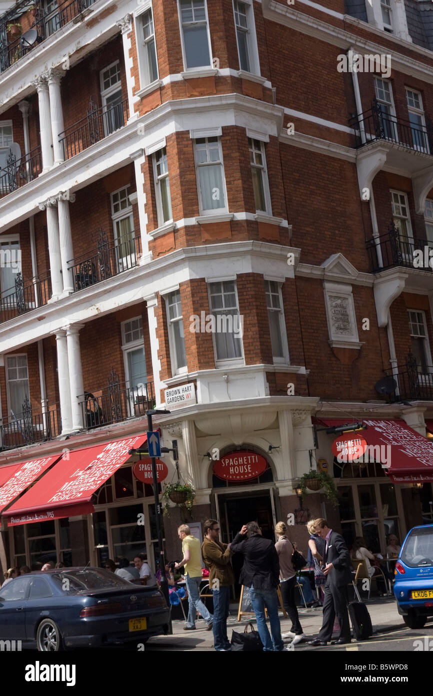 Spaghetti House restaurant in Mayfair London GB UK Stock Photo Alamy
