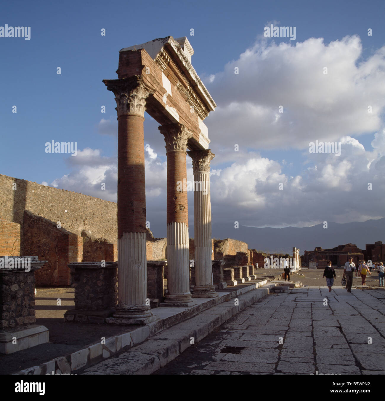 Pompeii Forum Stock Photo