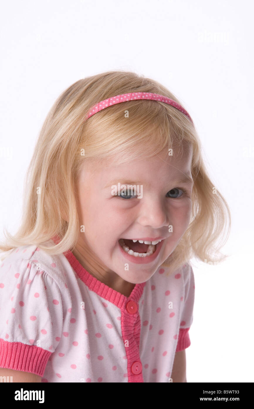 Portrait of a little blond girl Stock Photo - Alamy