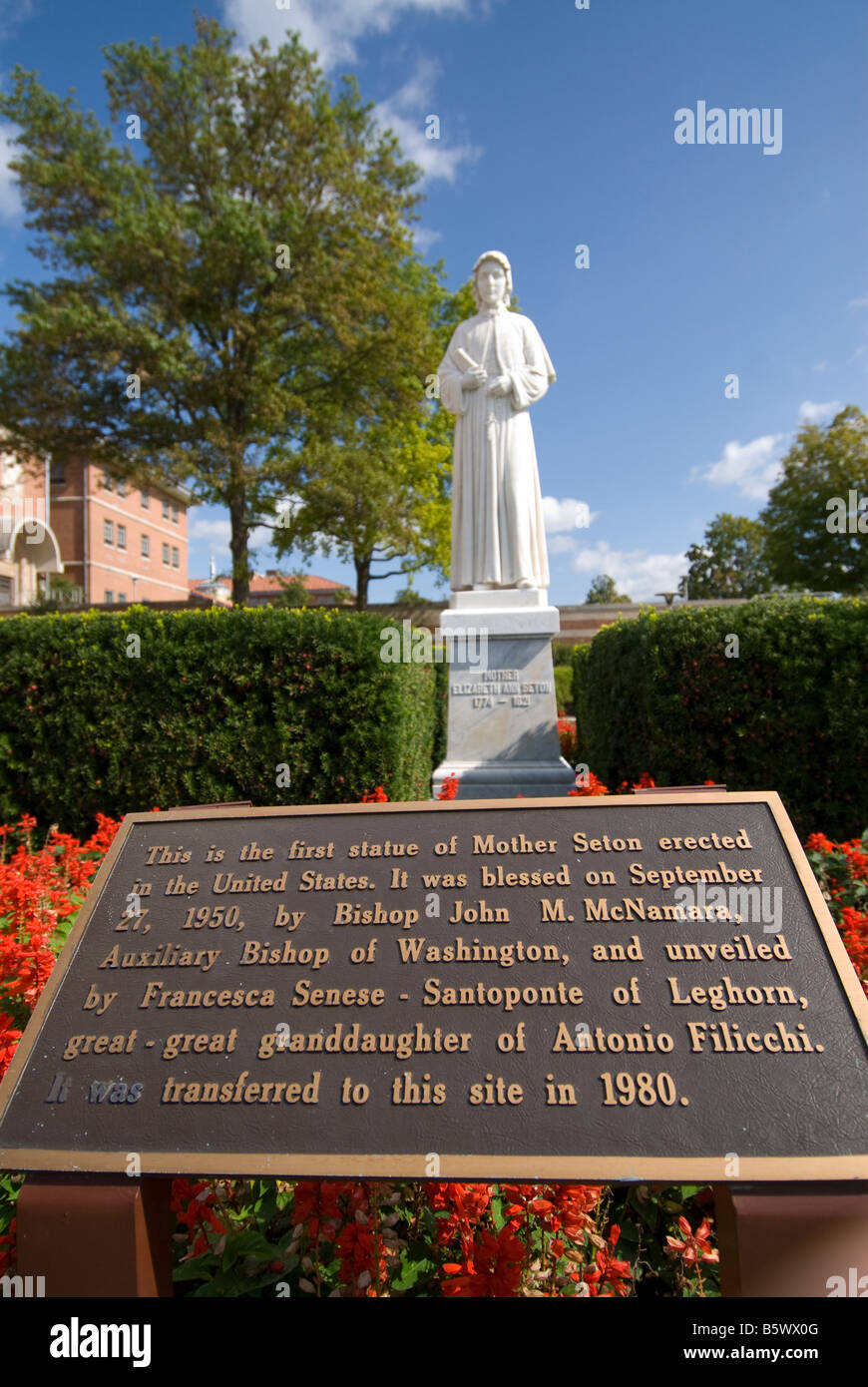 National Shrine of Saint Elizabeth Ann Seton, Emmitsburg, Maryland Stock Photo