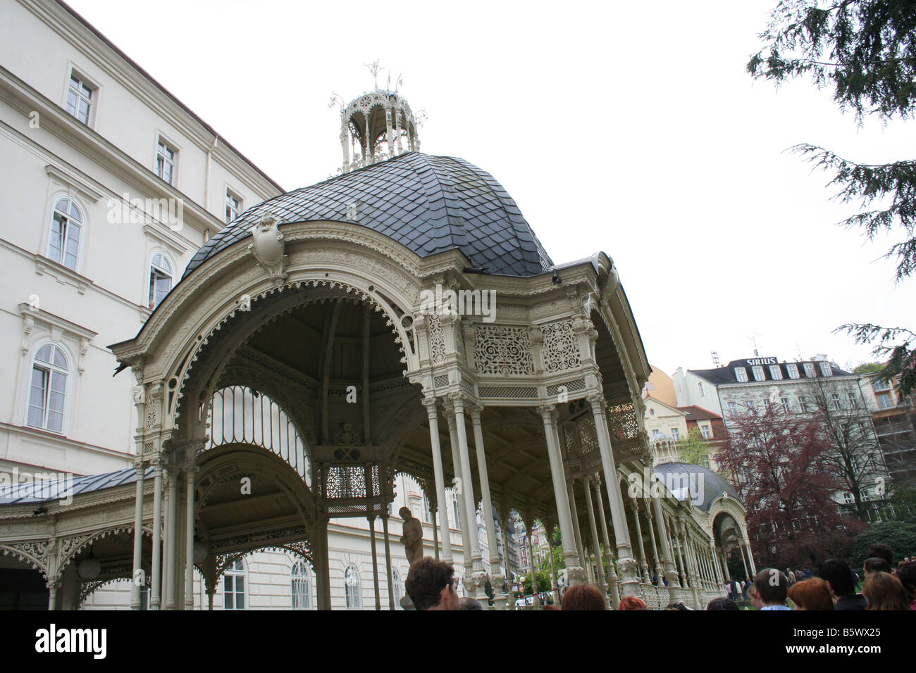 Karlovy Vary Czech Mineral water resort Czech Stock Photo Alamy