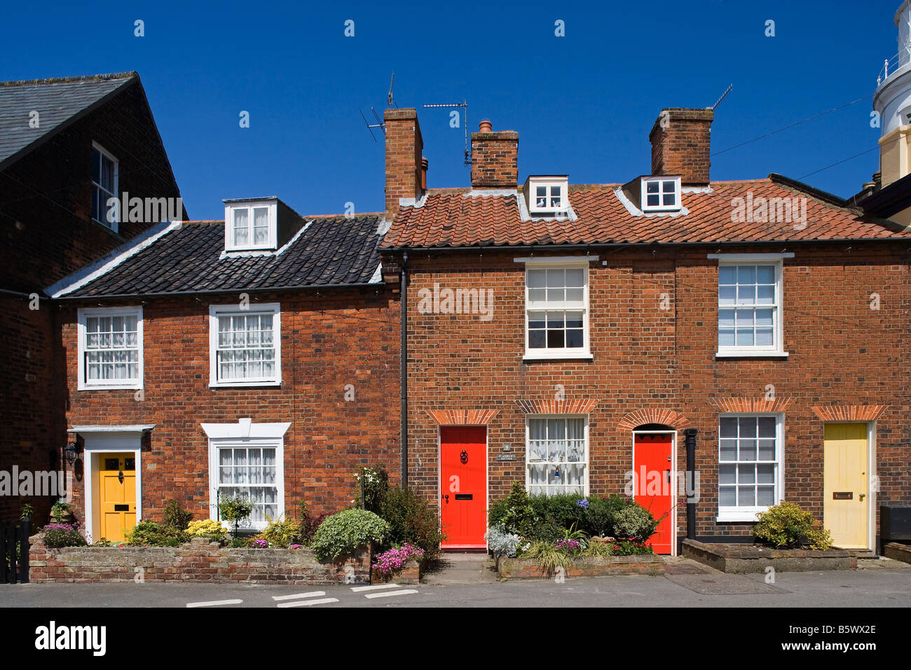 Southwold Typical houses Suffolk Stock Photo Alamy
