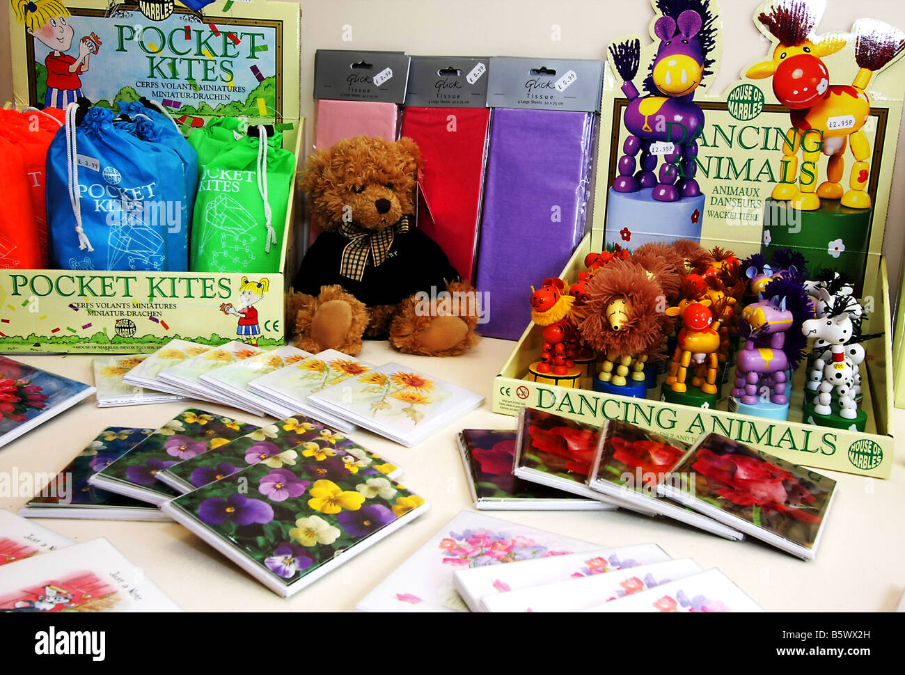 A colourful selection of children's toys and games on sale at a store