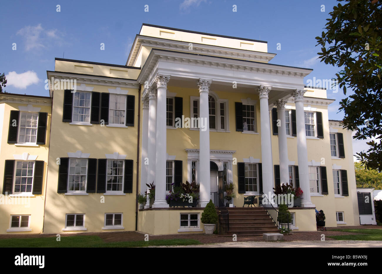 The Greek Revival House at Oatlands, Leesburg, Virginia Stock Photo