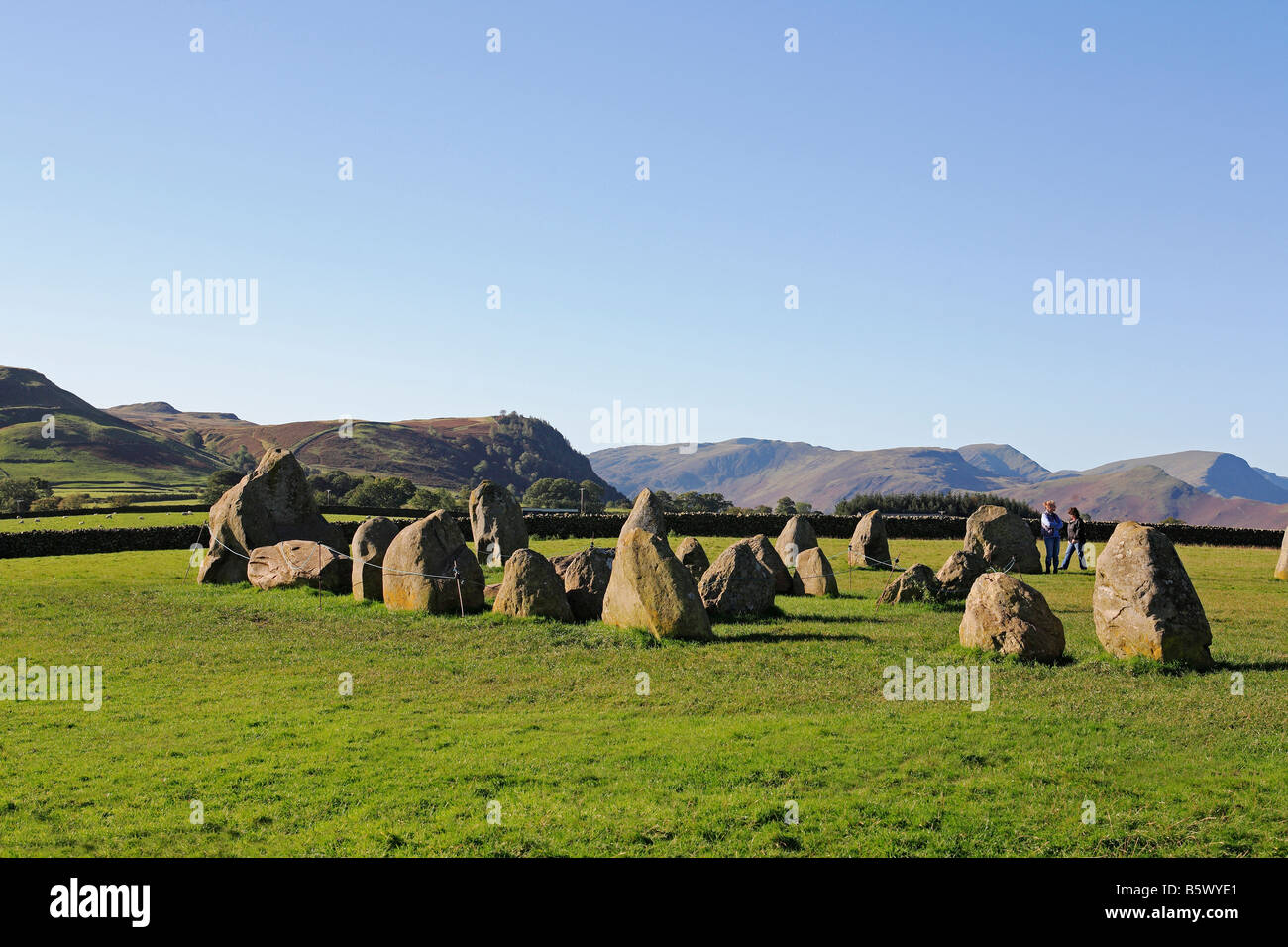 1205 Castlerigg Stone Circle near Keswick Cumbria UK Stock Photo