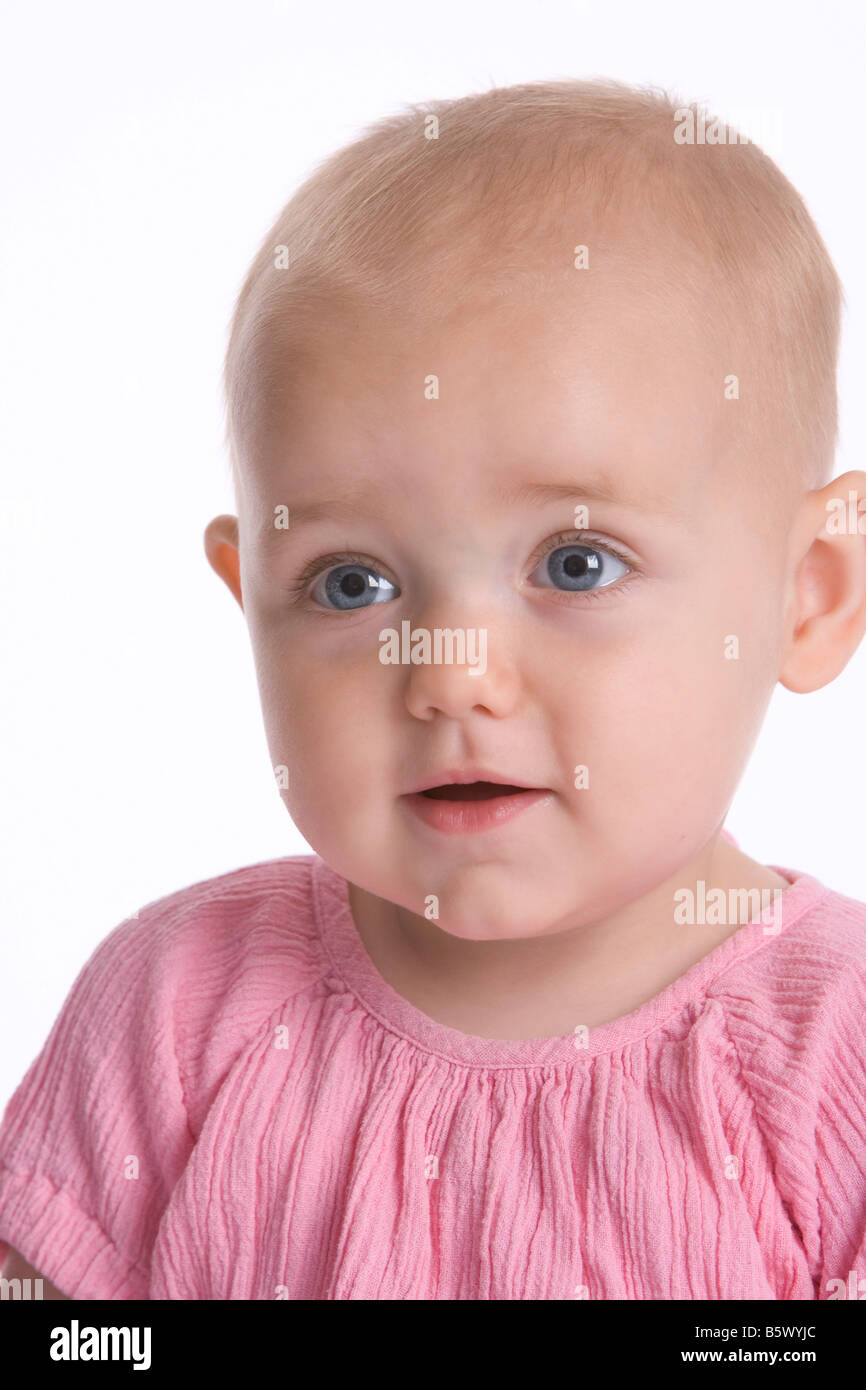 Baby girl portrait Stock Photo - Alamy