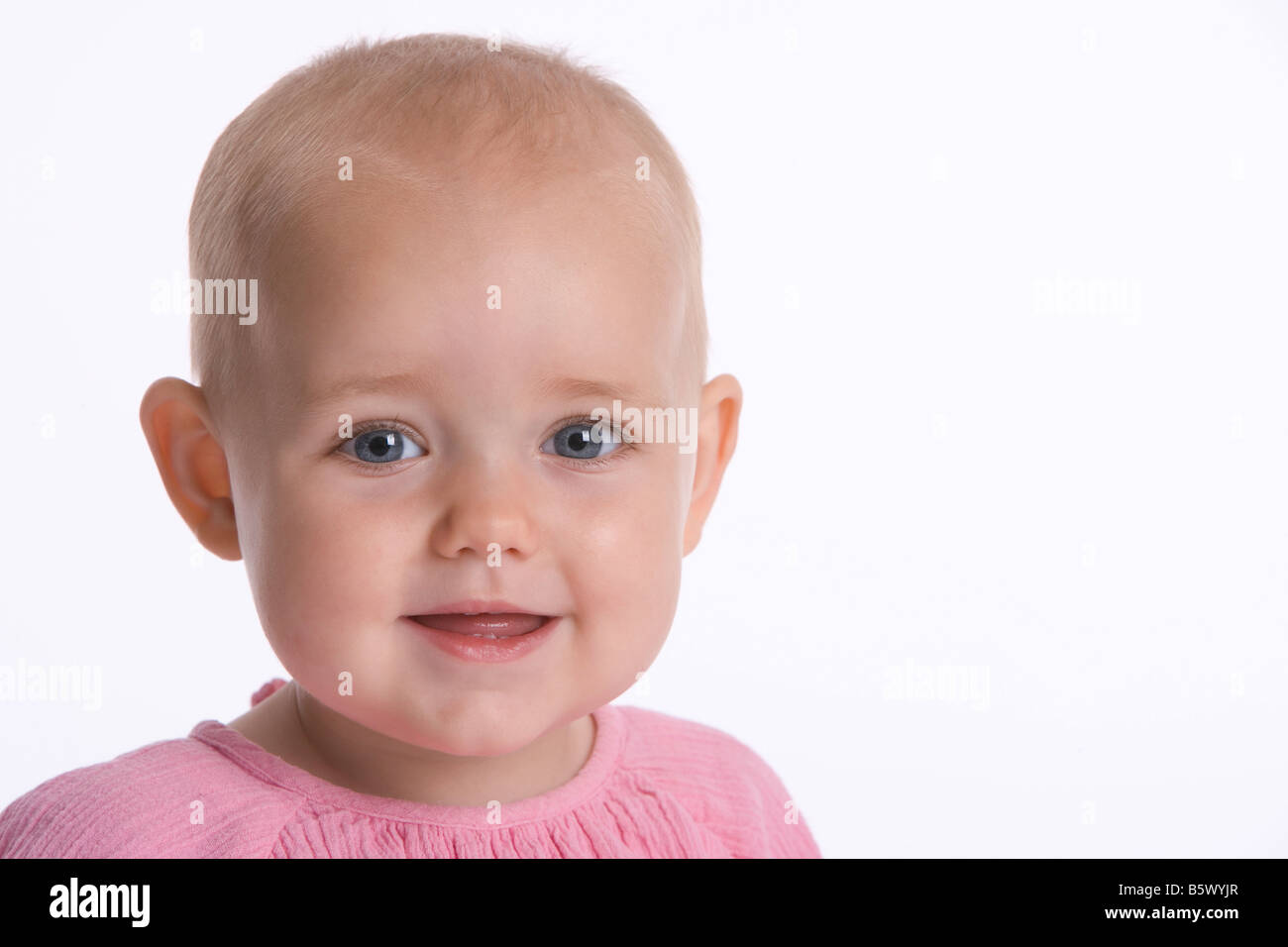 Portrait of a cute baby girl Stock Photo Alamy